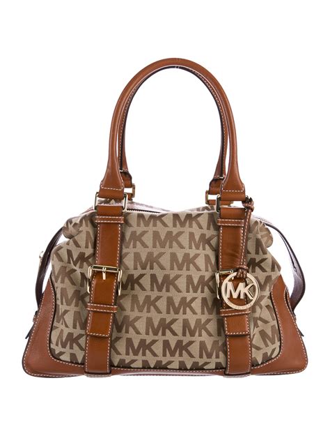 michael kors monogram purse|monogram print shoulder bag.